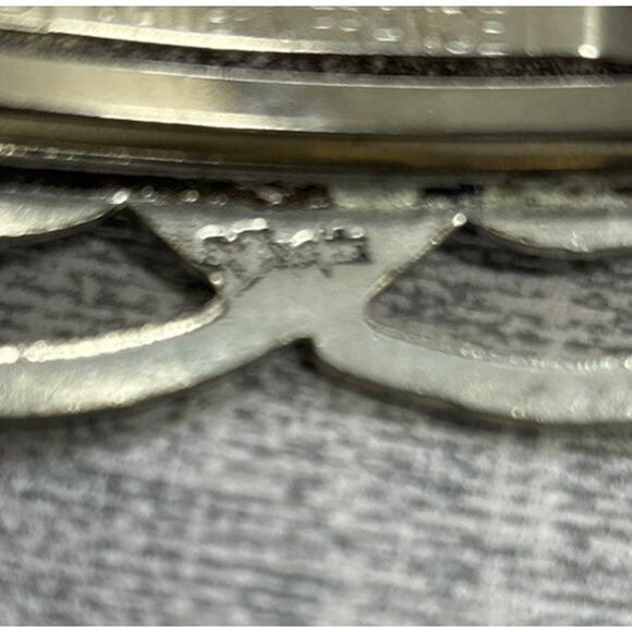 Lot Of 2 St Justin\'s Pewter Celtic Knot Hair Clip Barrette Made in France 4.5\